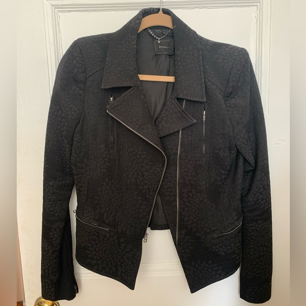 BCBG Black Zip Jacket